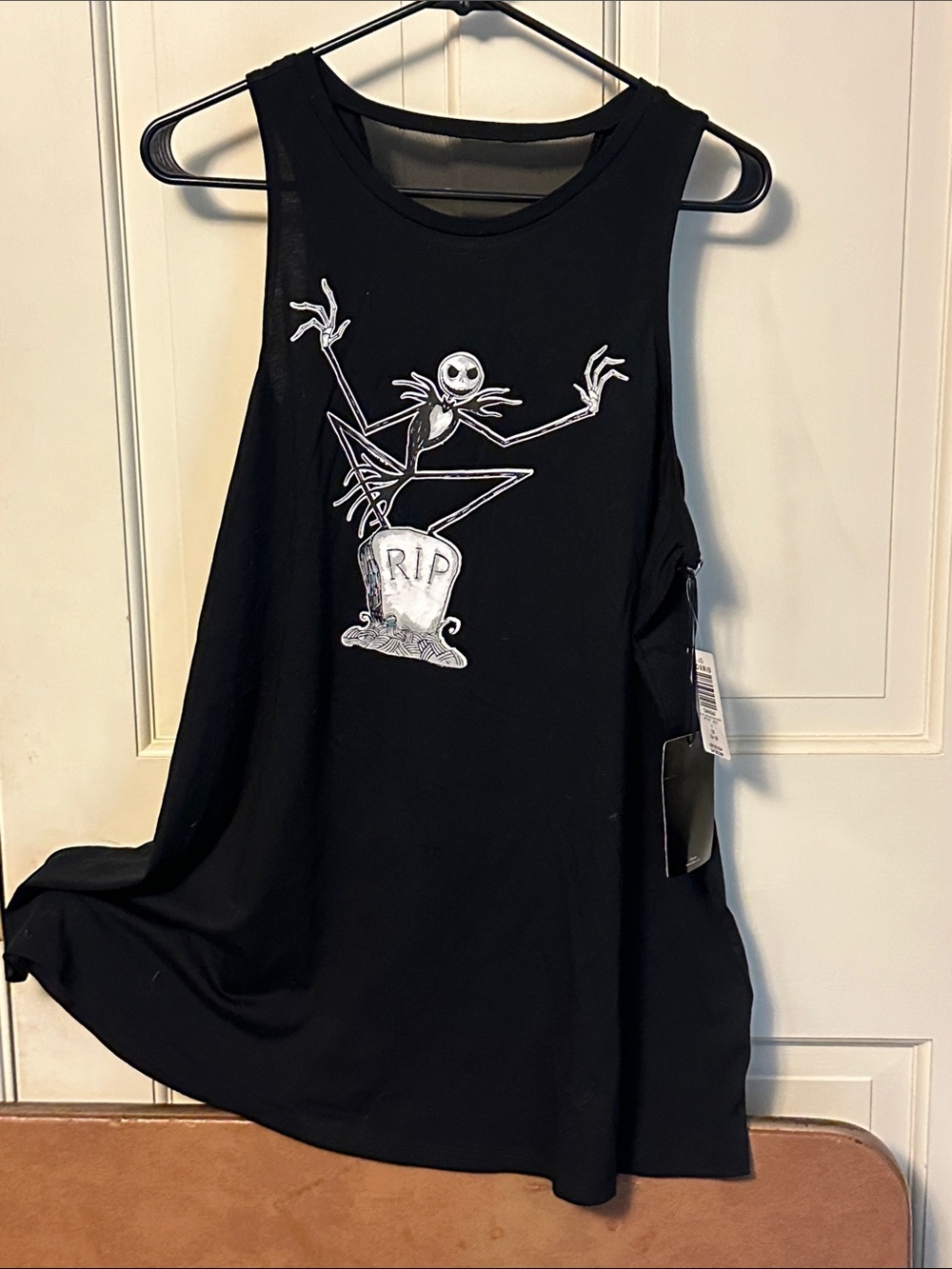 Torrid Black Jack Skellington RIP Graphic Tank 1X